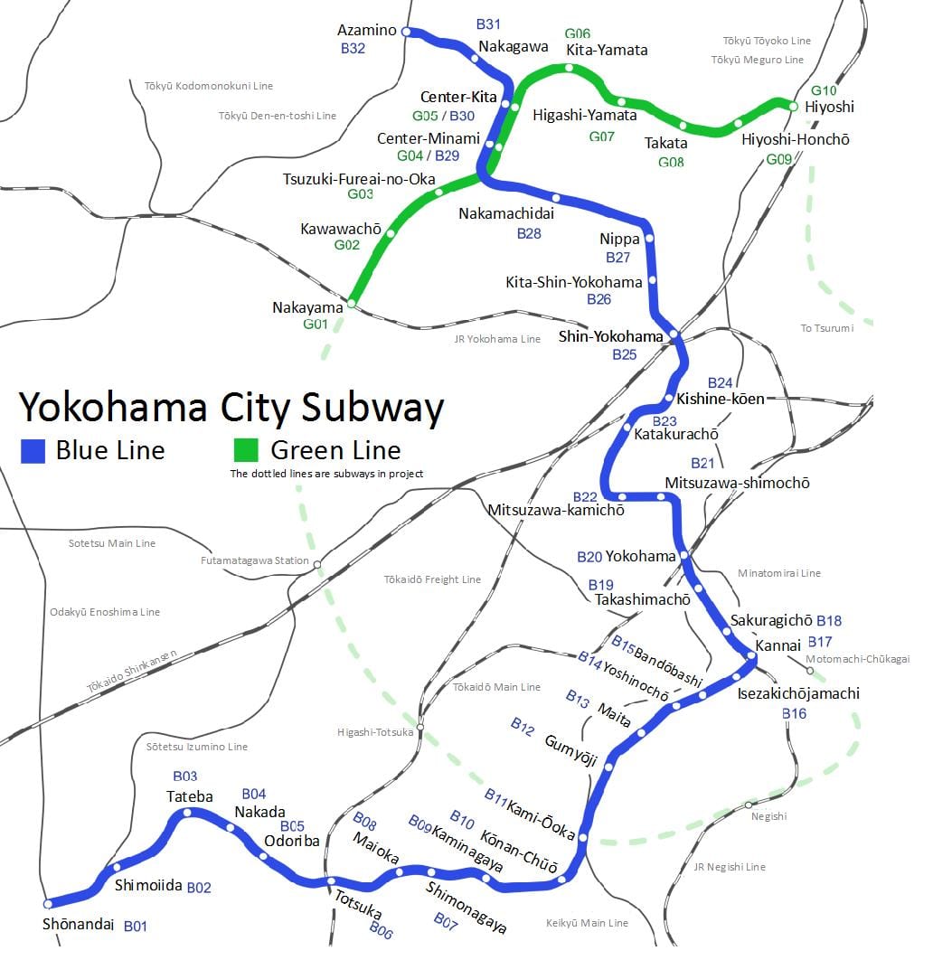 Metro Yokohama karti