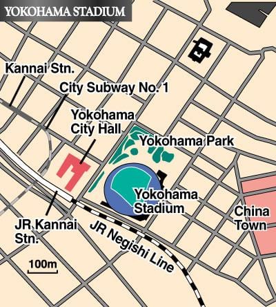 Karta Yokohama stadion