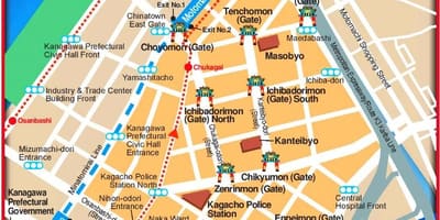 Karta Yokohama Kineska Četvrt